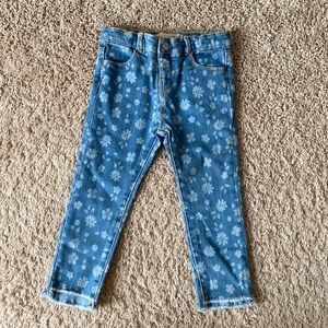 Zara Toddler Girl Flora Jeans